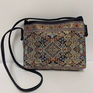 Turkish Tapestry Shoulder Bag Woven Textile Purse Made in Turkey Boho